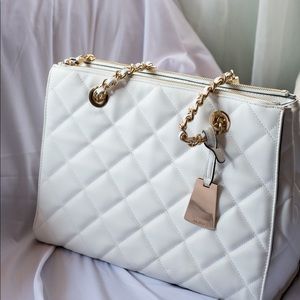 Shoulder white purse